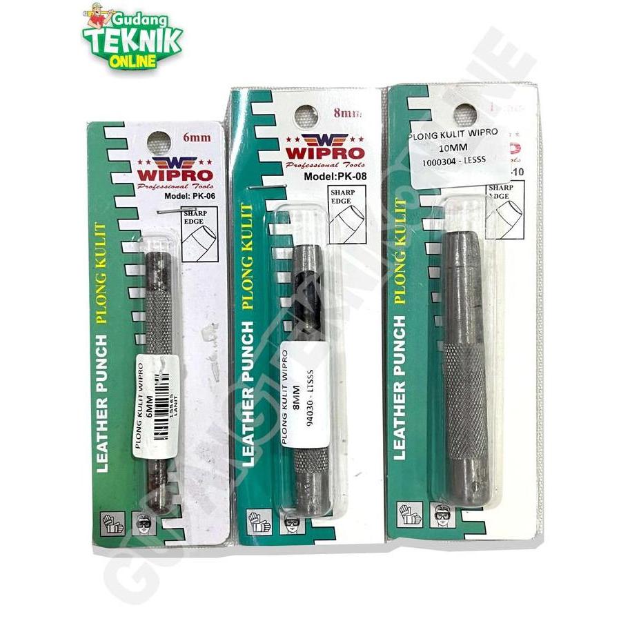 DHEALOKA Plong Pelubang Manual Kulit Karet Kertas 6mm 8mm 10mm 12mm 14mm WIPRO / Alat Pelubang Luban