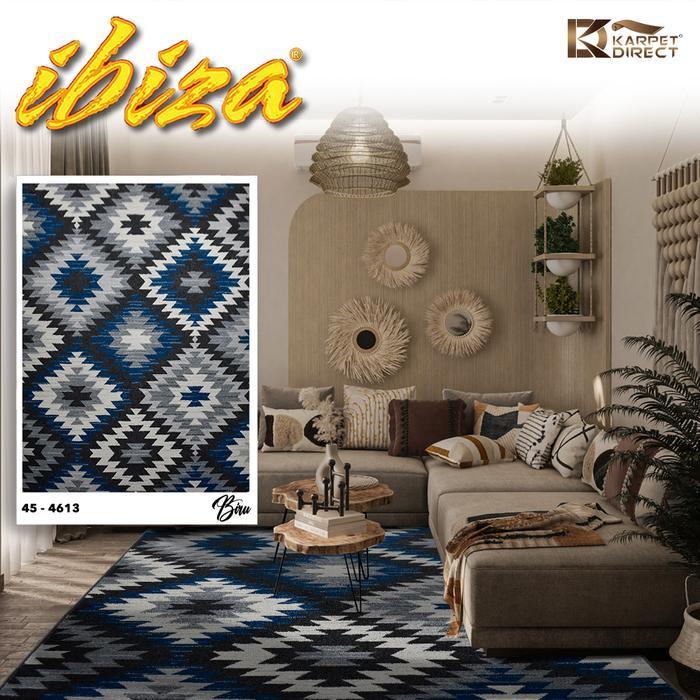 [Karpet Direct] Ibiza Karpet (Biru) 167x225 cm - Kode 45-4613