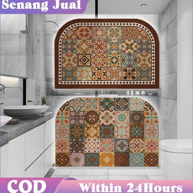 LUMIERE Keset Lantai Menyerap Air Estetik Tahan Kotoran Lap Kaki Keset Kaki Nyerap Air