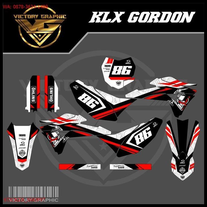 BEST DEAL PREMIUM DECAL KLX GORDON STIKER KLX GORDON FULLBODY 
