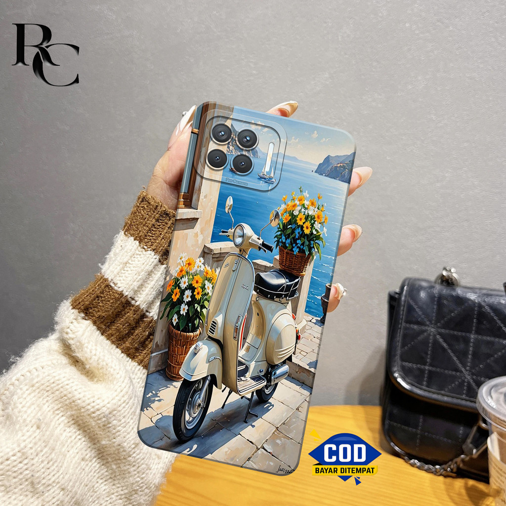 Case Oppo Reno 4F Fashion Motif Vespa Oppo Reno 4F Sofcase Oppo Reno 4F Casing Oppo Reno 4F Kesing O
