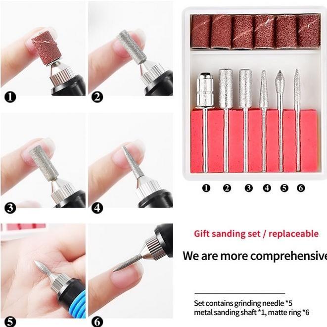 Bor Mini / Bor Mini Listrik / Drill Nail Art / Bor Kecil / Nail Drill / Alat Porting / Bor Ukir