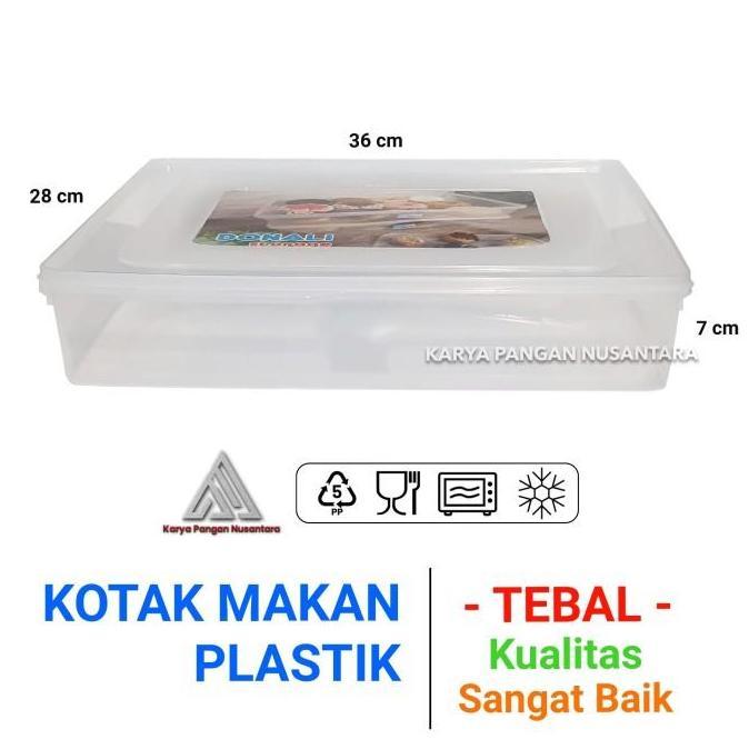 KOTAK MAKAN PLASTIK 5500 ML KOTAK DONAT BOX PLASTIK BESAR KUE DONAT