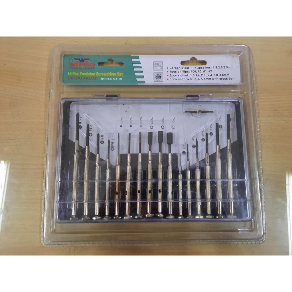 Obeng Jam / Obeng Arloji /Obeng Hp Set Wipro