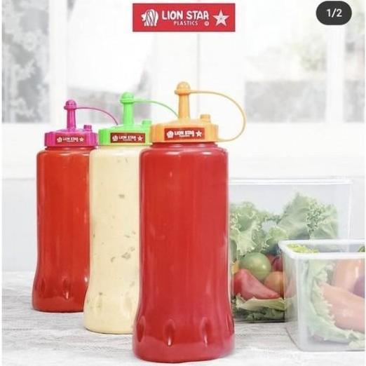 Botol Saos Lion Star Bistro 1L 1000ML | Botal Sambal Saus| Botol Kecap