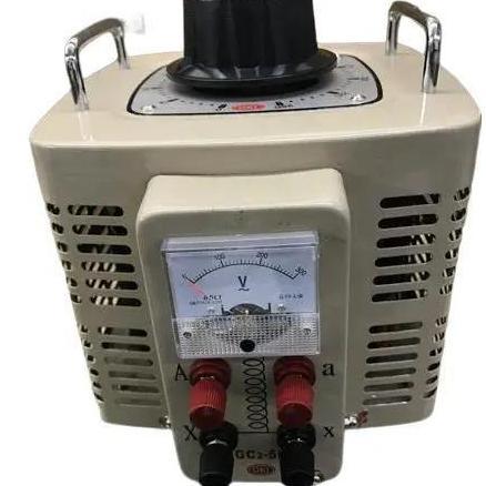 OKI TDGC2-5000 AC VOLTAGE REGULATOR SLIDE REGULATOR OKI 5000W ALAT PENGATUR VOLTASE LISTRIK 1 PHASE 