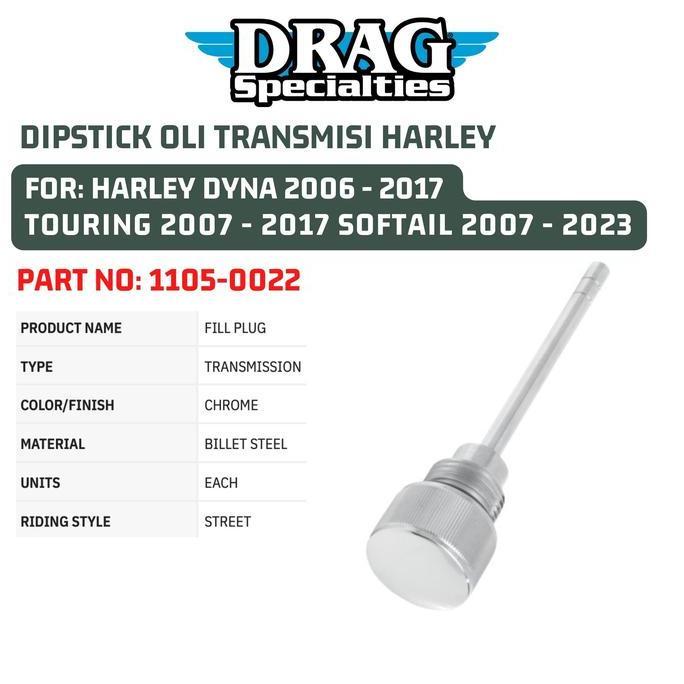 Dipstick Oli Transmisi Harley For Dyna Touring Softail 1105-0022 Forsale
