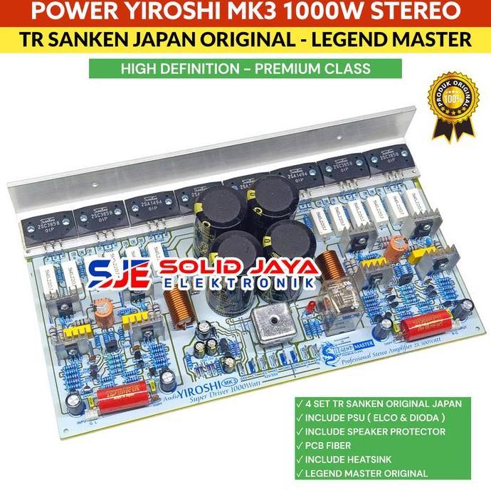 devimastore - kit power yiroshi mk3 1w stereo amplifier plus psu protekto speaker protector protek t