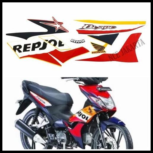 DISKON (ORI) STIKER STRIPING HONDA BLADE REPSOL 2009 