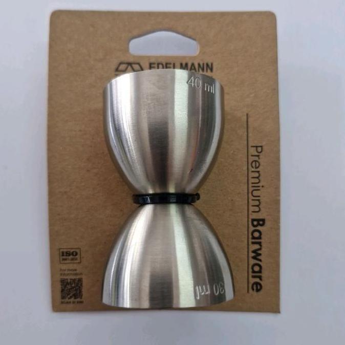 =====] CM-34 Cocktail Measuring Cup 30/40ml, Stainless Steel Jiggers Edelmann