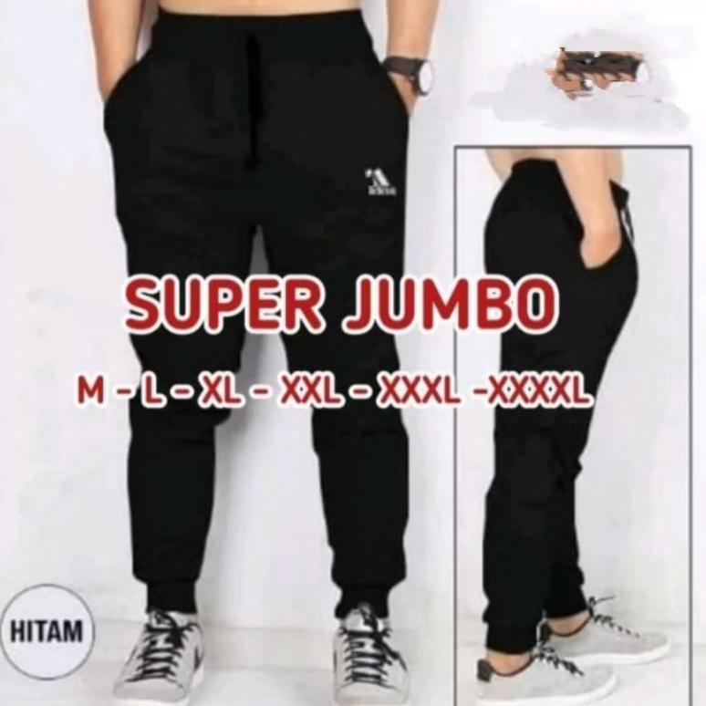 BESTPROMO (JUMBO) CELANA JOGER JUMBO WANITA CELANA PANJANG PRIA JUMBO XL- XXL- XXXL- XXXXL JOGER TRA