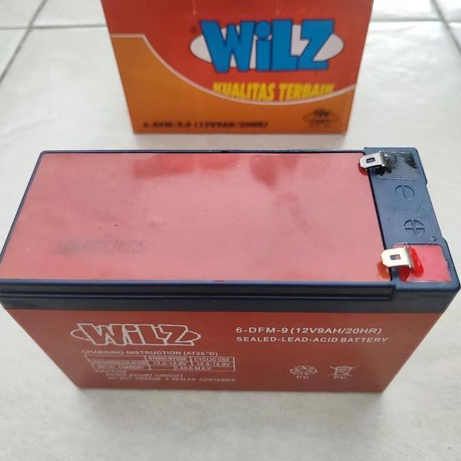 Aki Accu Battery Baterai Sprayer Hama Elektrik 12 V 9 A AH Ampere Wilz (TERBAIK) (TERBARU) (TERMURAH