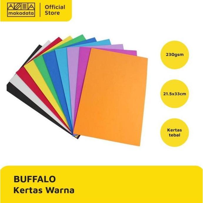KERTAS KARTON BUFALO TEBAL ISI 10 LEMBAR MURAH