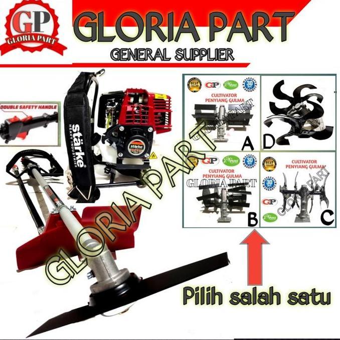 Mesin potong rumput model Honda 4Tak + mini cultivator head (TERBAIK) (TERBARU) (TERMURAH)