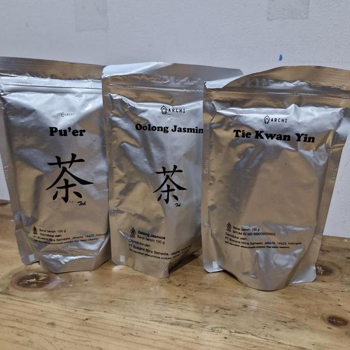 Sale Terlaris Archi Teh 63 Teh Bubuk Oolong Jasmine / Puer / Tie Kwan Yin Tea 100Gr