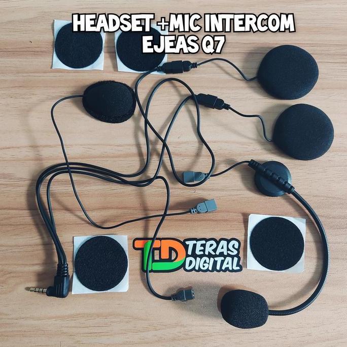 Part Clampkit intercom Ejeas Q7 Headset Mic Bracket murah