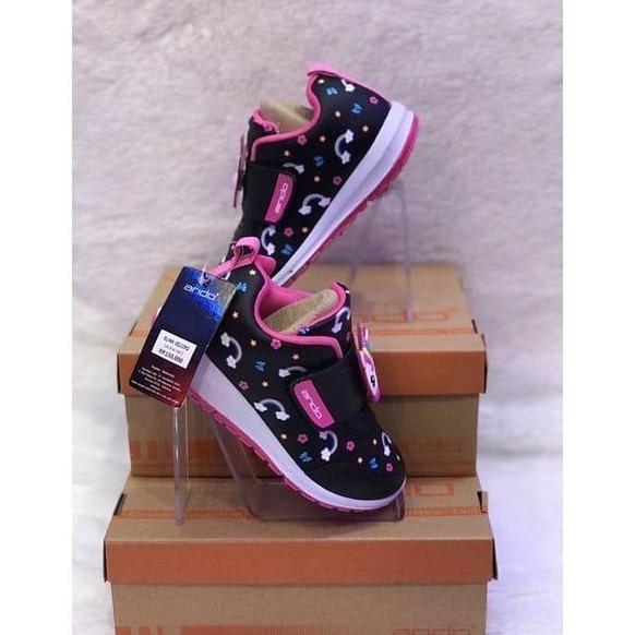 Sepatu sekolah anak perempuan sneaker ANDO unicorn 29-31 PAUD TK SD