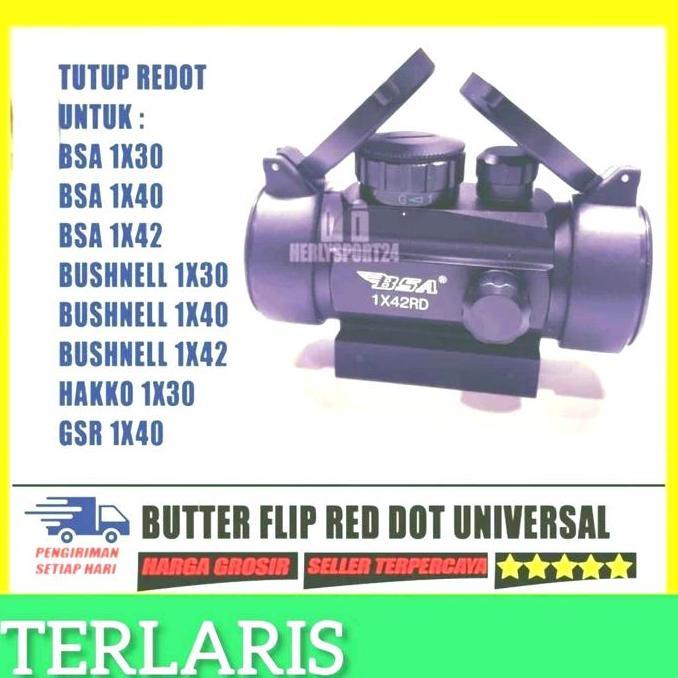 Ready stock Tutup Flip Reddot Bsa , Reddot Bushnell, Reddot GSR , Red dot Hakko