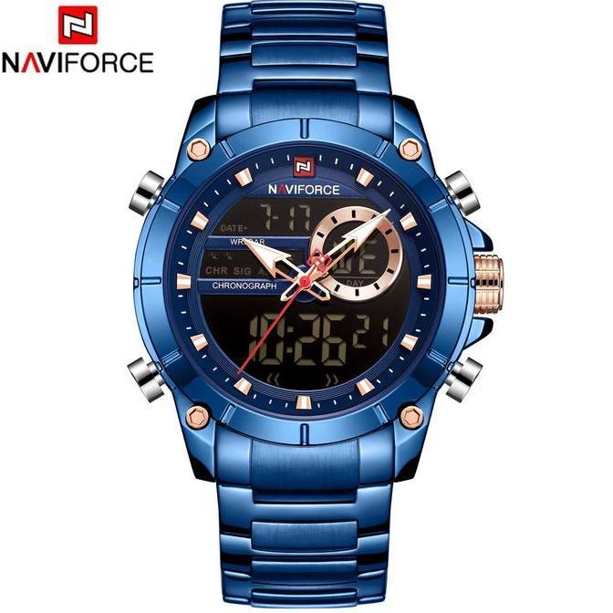 Jam tangan pria naviforce NF-9163M Original  Resmi 12 Bulan