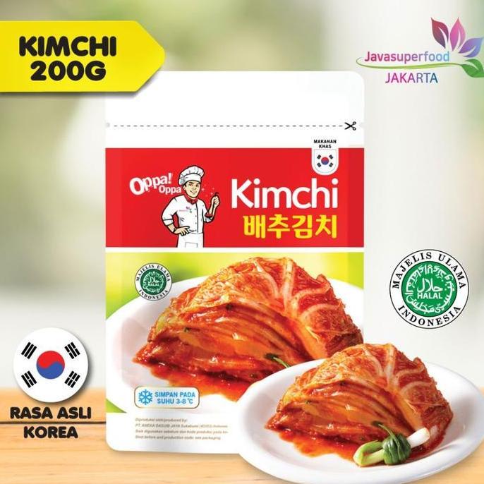 Sale Terlaris Oppa Oppa Kimchi 200 Gr Sawi Putih Lobak Acar Instant Java Korea