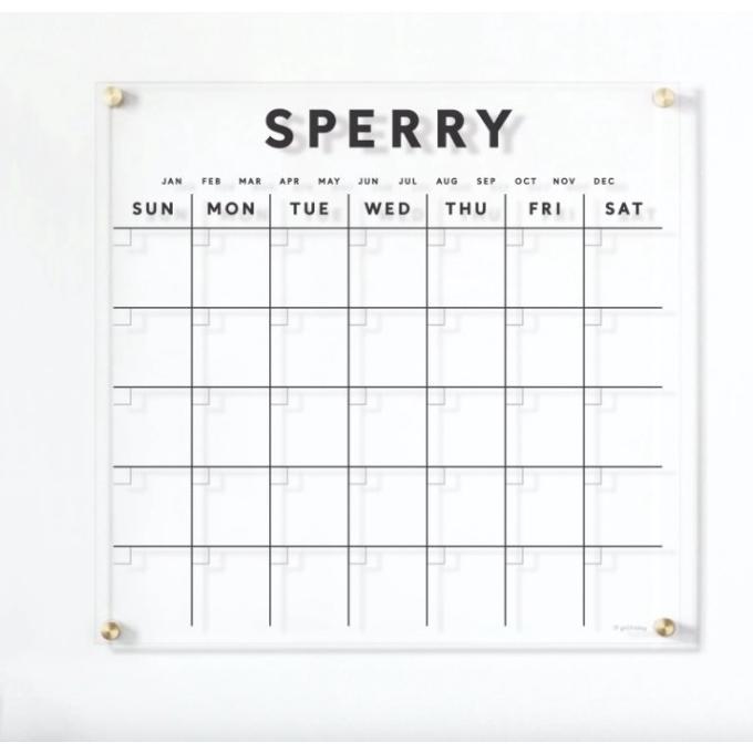 Custom Monthly Planner Akrilik Wall Planner Bulanan Kalender Acrylic Jadwal Agenda Schedule Board Ac