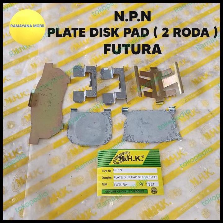 DISKON PLATE DISK /KANCINGAN BRAKE PAD SET 6 PCS SUZUKI FUTURA SL413, KARIMUN 