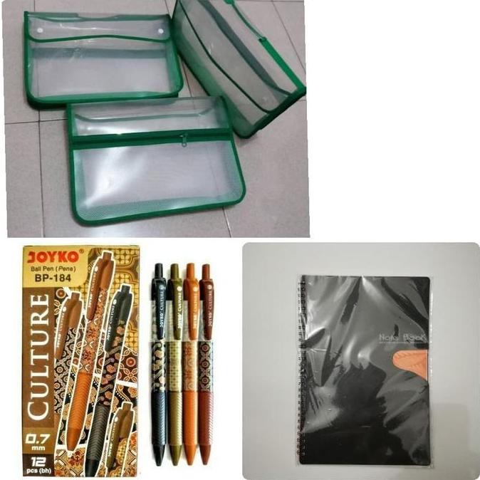 Atkx- Seminar Kit/Paket Seminar/Tas Zipper Kancing/Note Book A5/Pulpen Batik