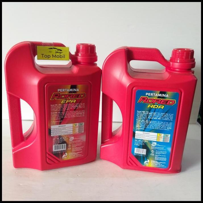 TERLARIS OLI GARDAN PERTAMINA RORED EPA SAE 140 GL-4 / HDA SAE 140 GL-5 