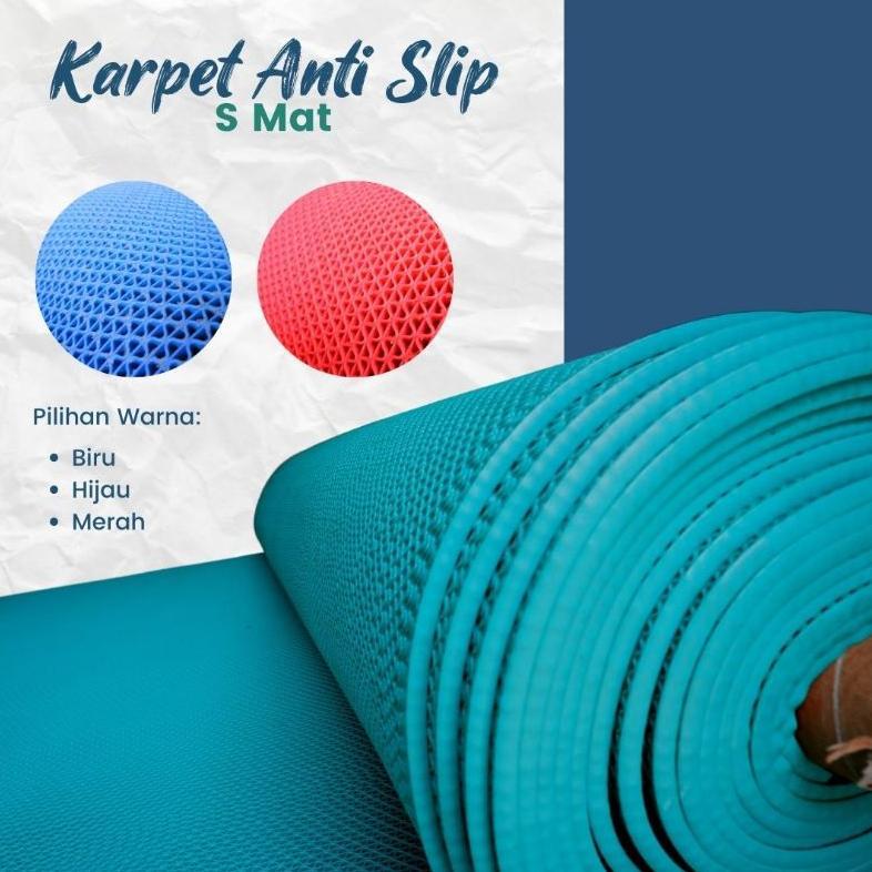 Karpet S Mat Kamar Mandi Meteran Anti Slip / Licin