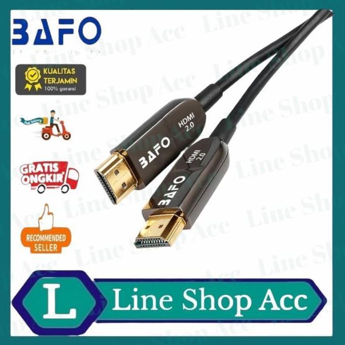 TERBARU - Kabel Hdmi Fiber Optic (FO) Fiber Optik 30 Meter Bafo
