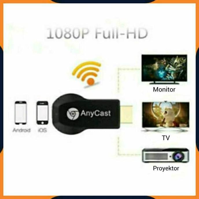[COD] ANYCAST DONGLE WIFI / ALAT PENYAMBUNG HP KE TV / WIRELESS DONGEL MIRACAST DLNA MEDIA PLAYER / 