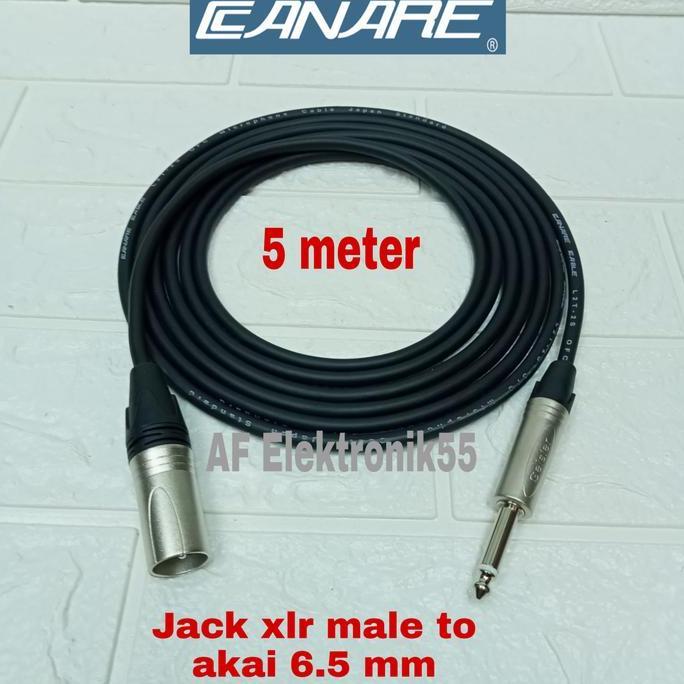 TERBARU - Kabel canare standar japan jack XLR male to akai 5 meter
