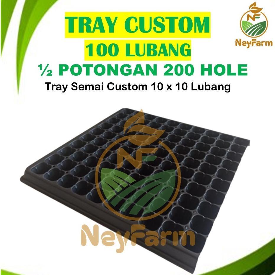 Bisa Cod Tray Semai Potray 100 Lubang Custom - Tray Semai 10X10 ><