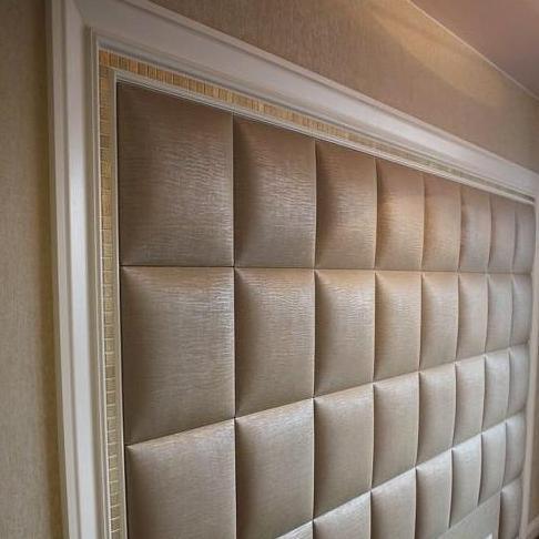 Headboard Bed Panel Wallpanel Dinding 3D Linen Leather Oscar 30x30cm