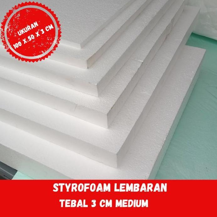 lembaran styrofoam medium 3 cm / styrofoam lembaran 3 cm medium