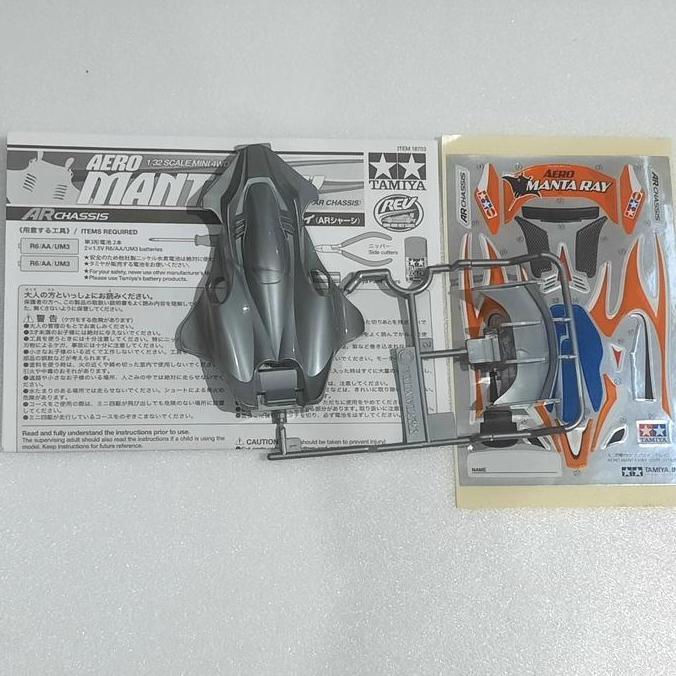 Body Aero Mantaray + Decal Original Tamiya AR Chassis