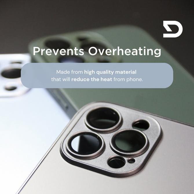 Case iPhone 11 12 13 14 Pro Max Matte Lens Protector Casing ProSteel