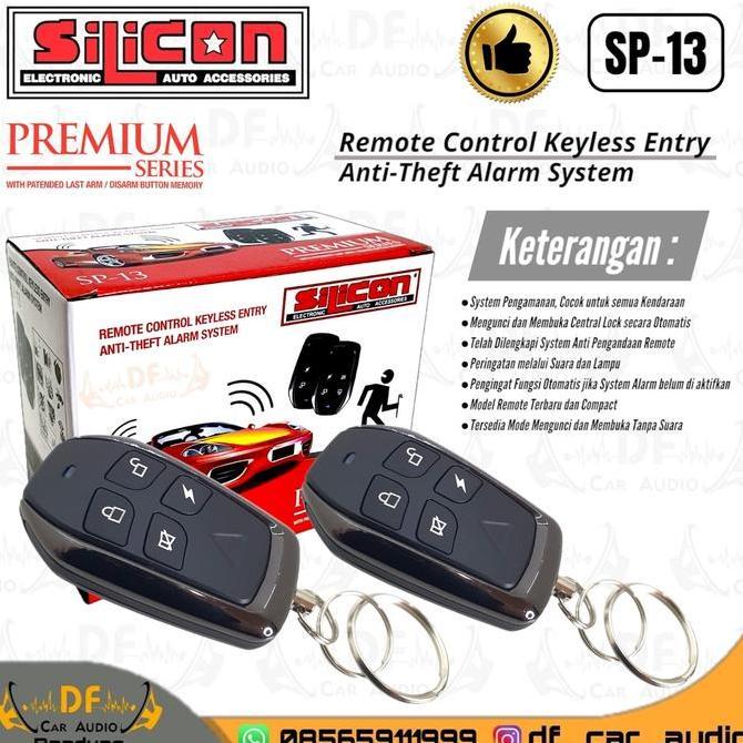 BEBAS ONGKIR - Alarm Mobil Silicon SP-13 / Alarm Mobil Universal / Alarm Mobil Model Remote / Remote