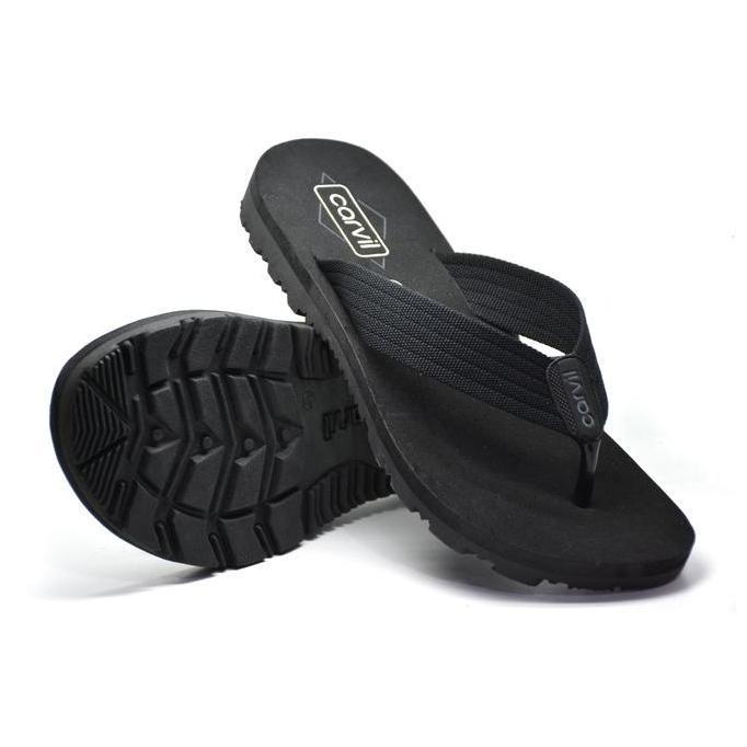 Carvil Sandal Jepit Pria LUMOS-M Flat Black