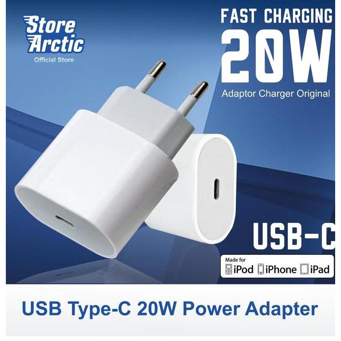 Adaptor Charger Original Iphone 11 12 13 14 Fast Charging 20W Kepala