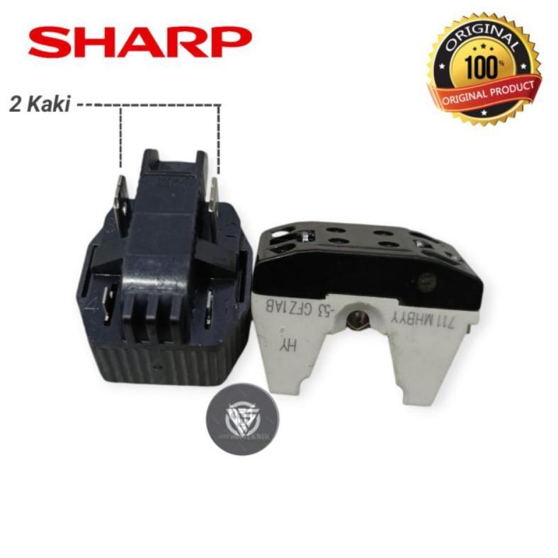 Ready RELAY - Rilay PTC Overload Freezer Es/ Freezer Rak SHARP Original | 2 Pin ovt 711MHBYY