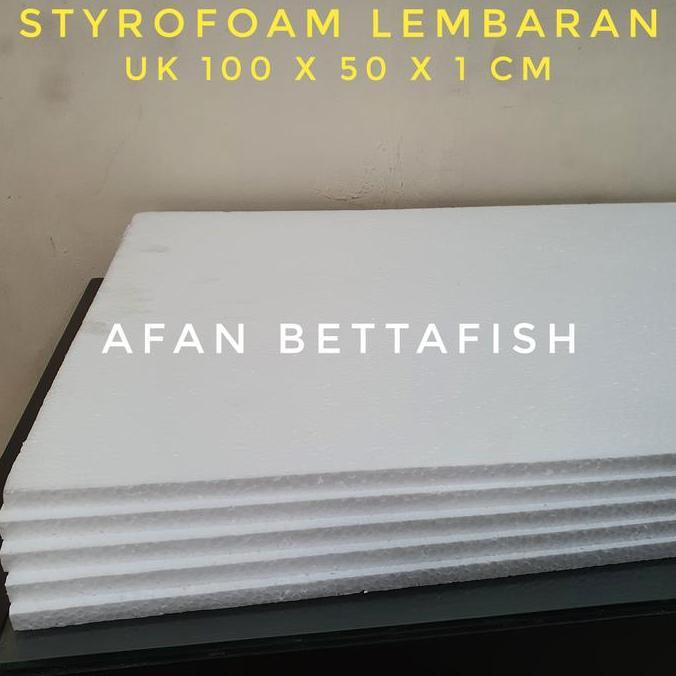 Styrofoam Lembaran Uk 100x50x1 cm / Sterefoam Lembaran