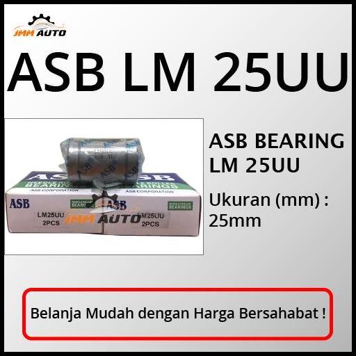 TERLARIS BEARING ASB LM 25UU LINEAR BEARING / LM25UU LINEAR BUSHING ASB BUSHING 