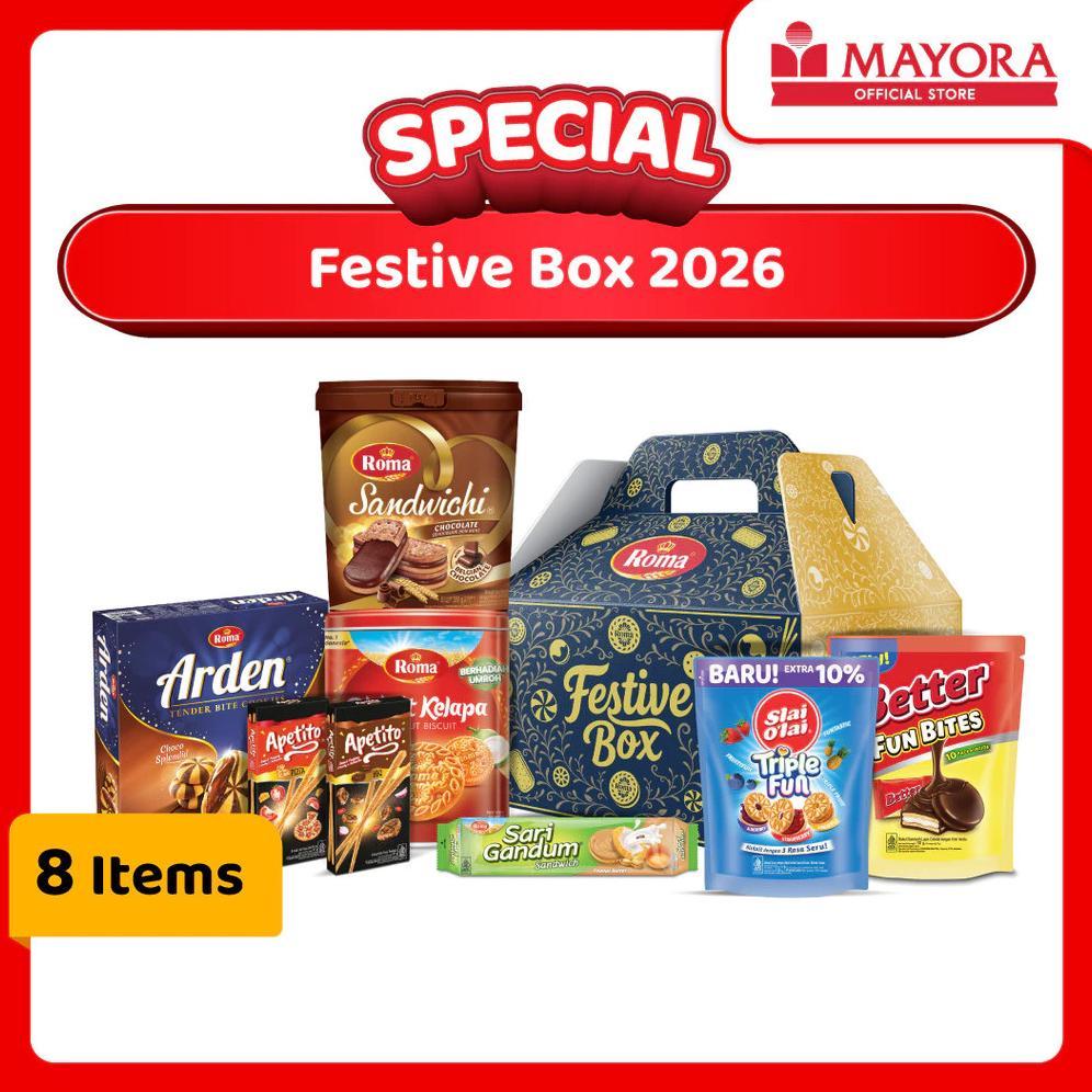 BEST DEALS Paket Hampers Lebaran Mayora Special Festive Box 2026 / Box of Happiness Cerianya