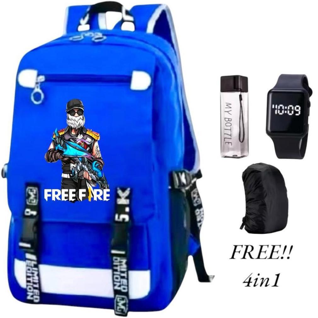 Bergaransi Tas Ransel Free Fire-Backpack Free Fire Gaming -Tas Sekolah Ff Anak Laki Laki -Tas Ransel