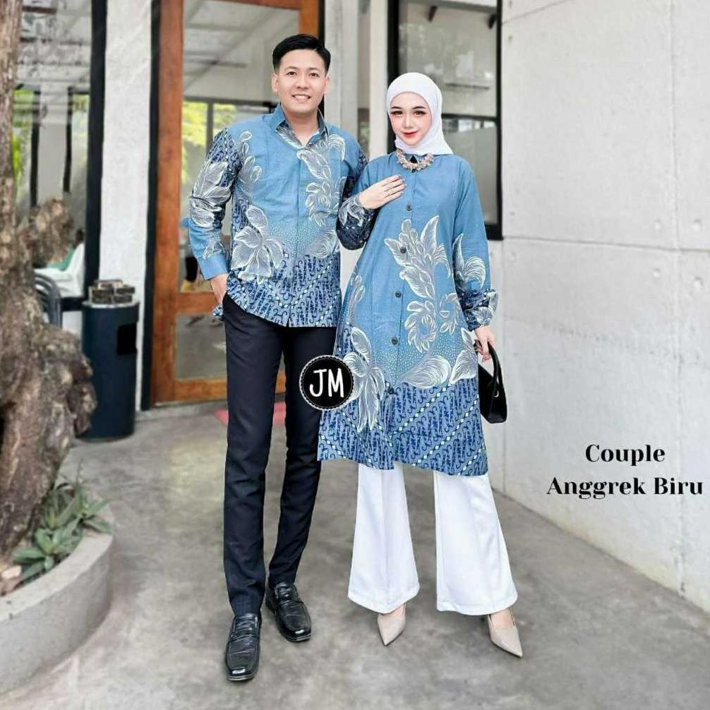 Best Deals Couple Batik Kemeja Tunik Couple Batik Jumbo Batik Kantor