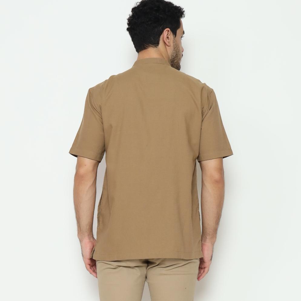 GARANSI AMK Baju Koko Lengan Pendek KK Akshaya S/s Khaki