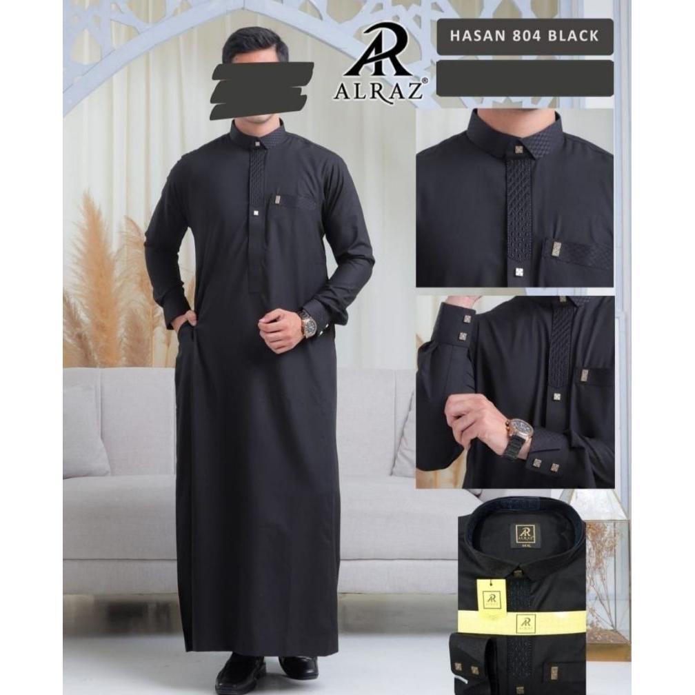 NEW ARRIVAL Jubah Al Raz Premium Katun Adem Lengan Manset