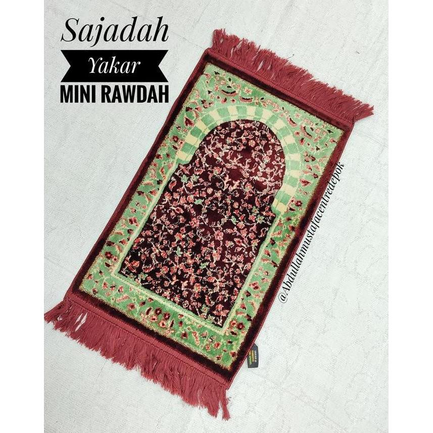 Murah (20 PCS )Sajadah exclusive yakar rawdah mini asli turkey / sajadah yakar ruwdah mini/sajadah r