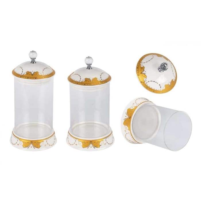 Vicenza Original - Glass Candy Jar Vicenza B802/ Toples Vicenza B802 (Bisa Pilih Motif Ya)